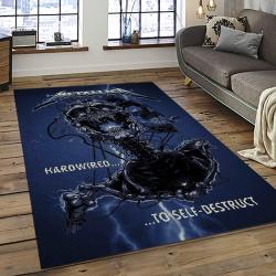 Band Metallica Music Carpet Rectangle Area Rug For Living Room Bedroom Decor MA33