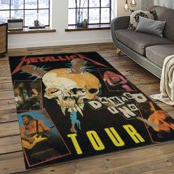 Band Metallica Music Carpet Rectangle Area Rug For Living Room Bedroom Decor MA37