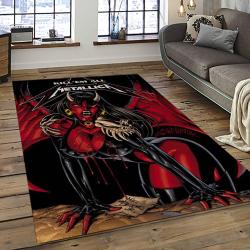 Band Metallica Music Carpet Rectangle Area Rug For Living Room Bedroom Decor MA38