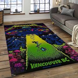 Band Metallica Music Carpet Rectangle Area Rug For Living Room Bedroom Decor MA39