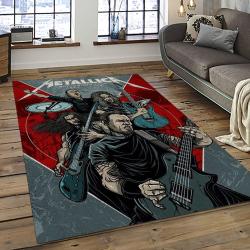Band Metallica Music Carpet Rectangle Area Rug For Living Room Bedroom Decor MA43