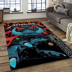 Band Metallica Music Carpet Rectangle Area Rug For Living Room Bedroom Decor MA44