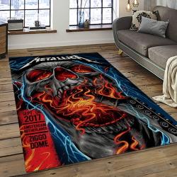 Band Metallica Music Carpet Rectangle Area Rug For Living Room Bedroom Decor MA48