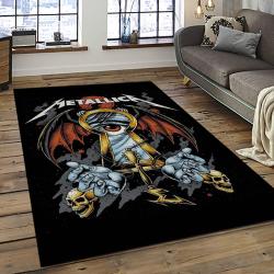 Band Metallica Music Carpet Rectangle Area Rug For Living Room Bedroom Decor MA51
