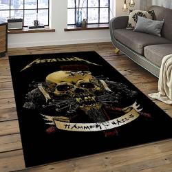 Band Metallica Music Carpet Rectangle Area Rug For Living Room Bedroom Decor MA58