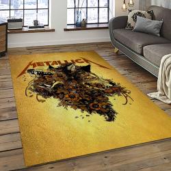 Band Metallica Music Carpet Rectangle Area Rug For Living Room Bedroom Decor MA63