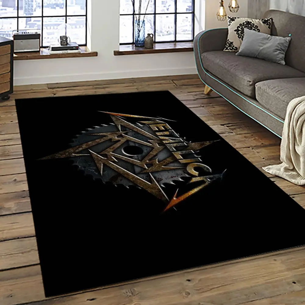 Band Metallica Music Carpet Rectangle Area Rug For Living Room Bedroom Decor MA66