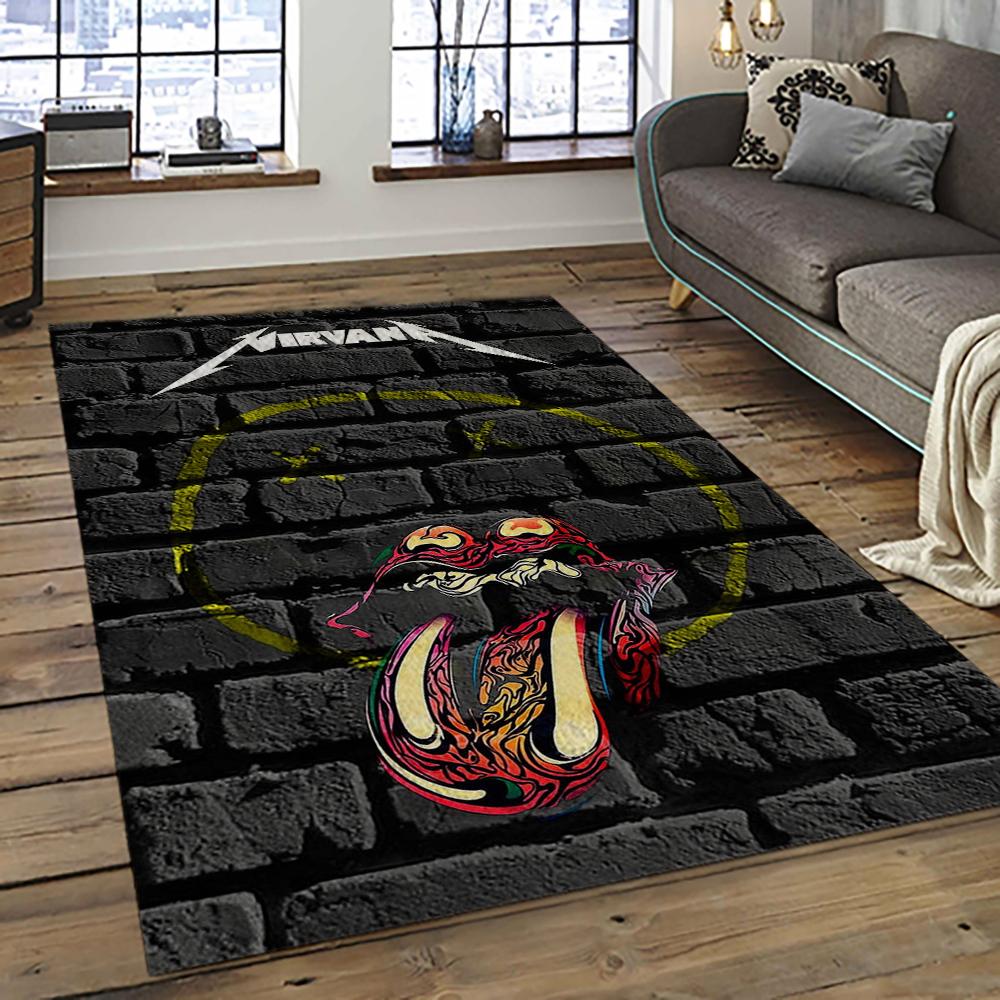 Band Metallica Music Carpet Rectangle Area Rug For Living Room Bedroom Decor MA72