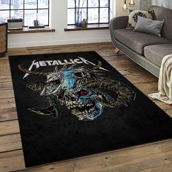 Band Metallica Music Carpet Rectangle Area Rug For Living Room Bedroom Decor MA73