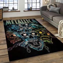 Band Metallica Music Carpet Rectangle Area Rug For Living Room Bedroom Decor MA74