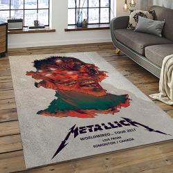 Band Metallica Music Carpet Rectangle Area Rug For Living Room Bedroom Decor MA78