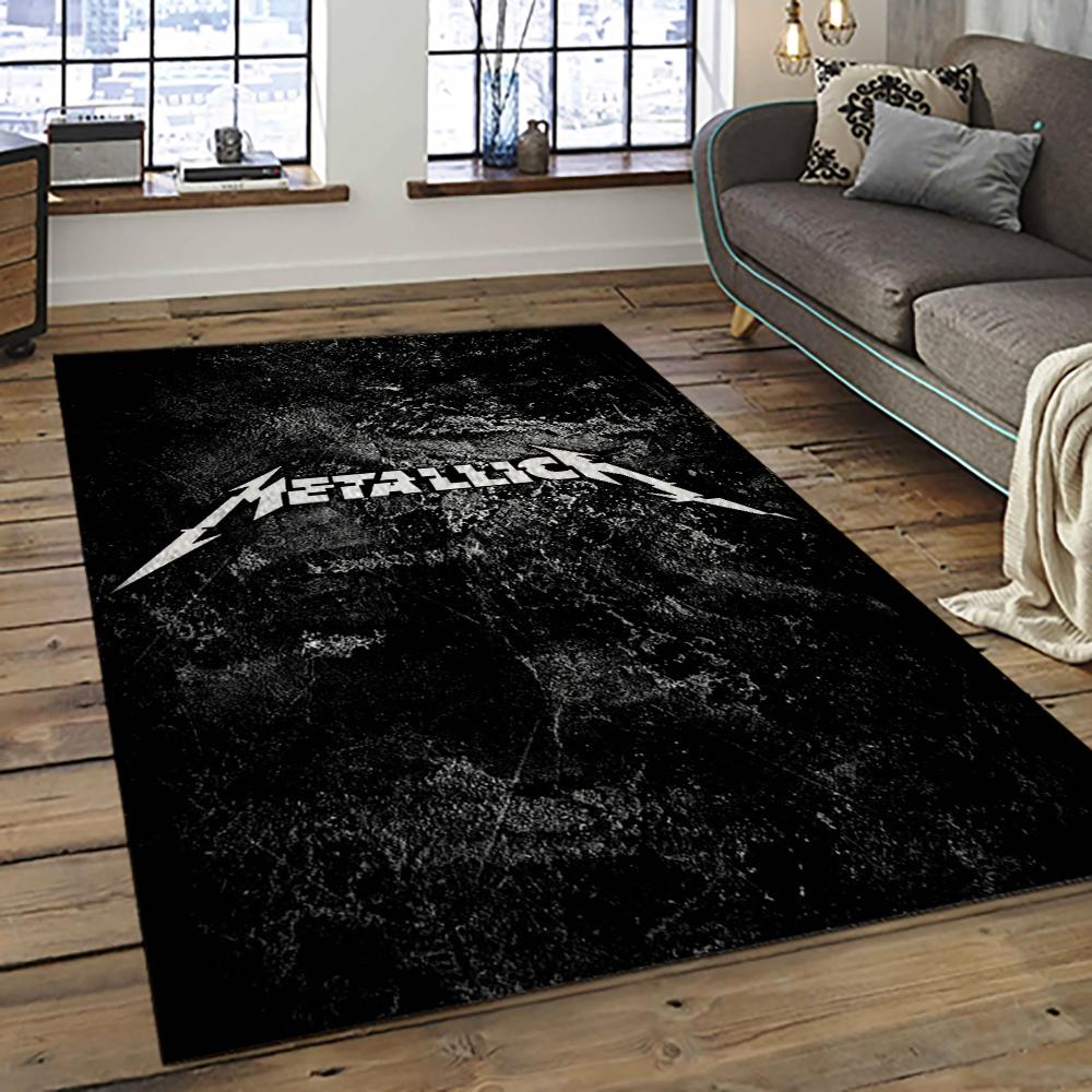 Band Metallica Music Carpet Rectangle Area Rug For Living Room Bedroom Decor MA87