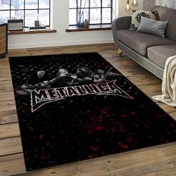 Band Metallica Music Carpet Rectangle Area Rug For Living Room Bedroom Decor MA93