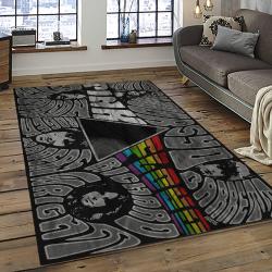 Band Pink Floyd Music Carpet Rectangle Area Rug For Living Room Bedroom Decor PFO12