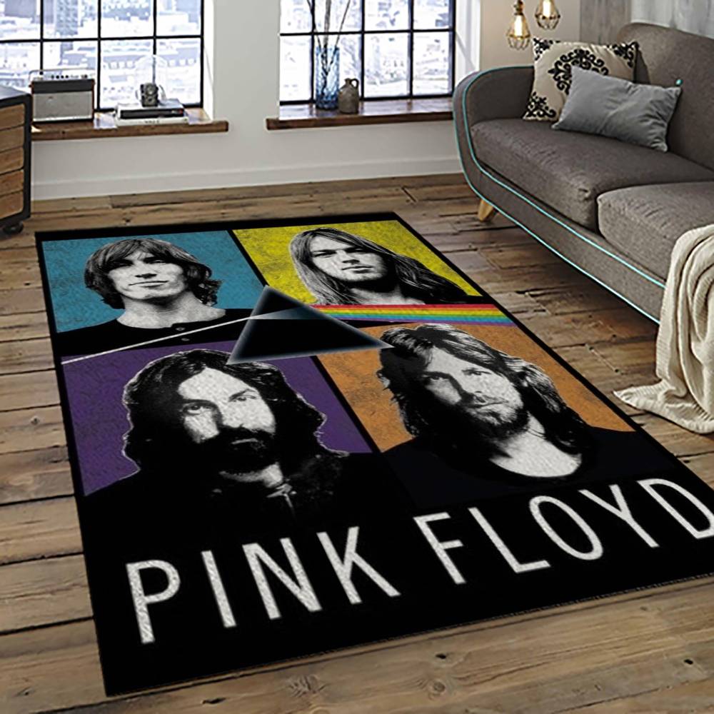 Band Pink Floyd Music Carpet Rectangle Area Rug For Living Room Bedroom Decor PFO15