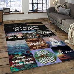 Band Pink Floyd Music Carpet Rectangle Area Rug For Living Room Bedroom Decor PFO24