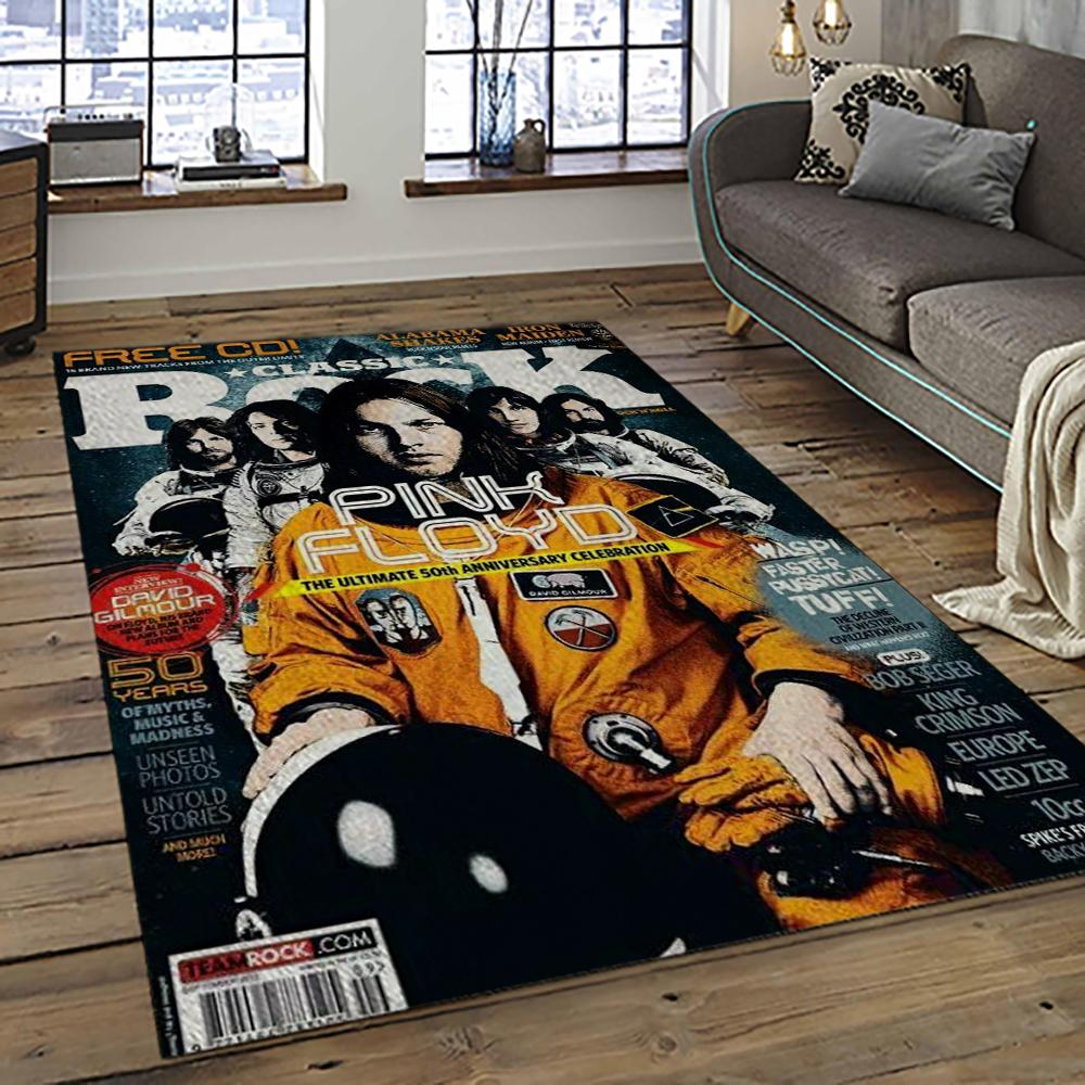 Band Pink Floyd Music Carpet Rectangle Area Rug For Living Room Bedroom Decor PFO31
