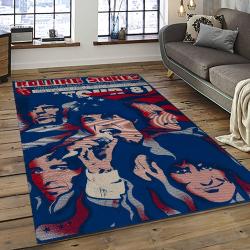 Band The Rolling Stones Music Carpet Rectangle Area Rug For Living Room Bedroom Decor TRS02