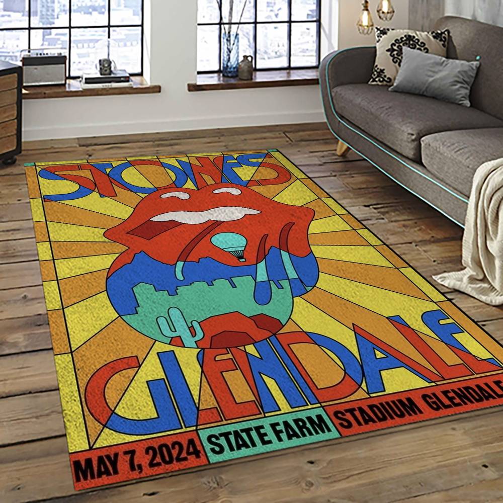Band The Rolling Stones Music Carpet Rectangle Area Rug For Living Room Bedroom Decor TRS11
