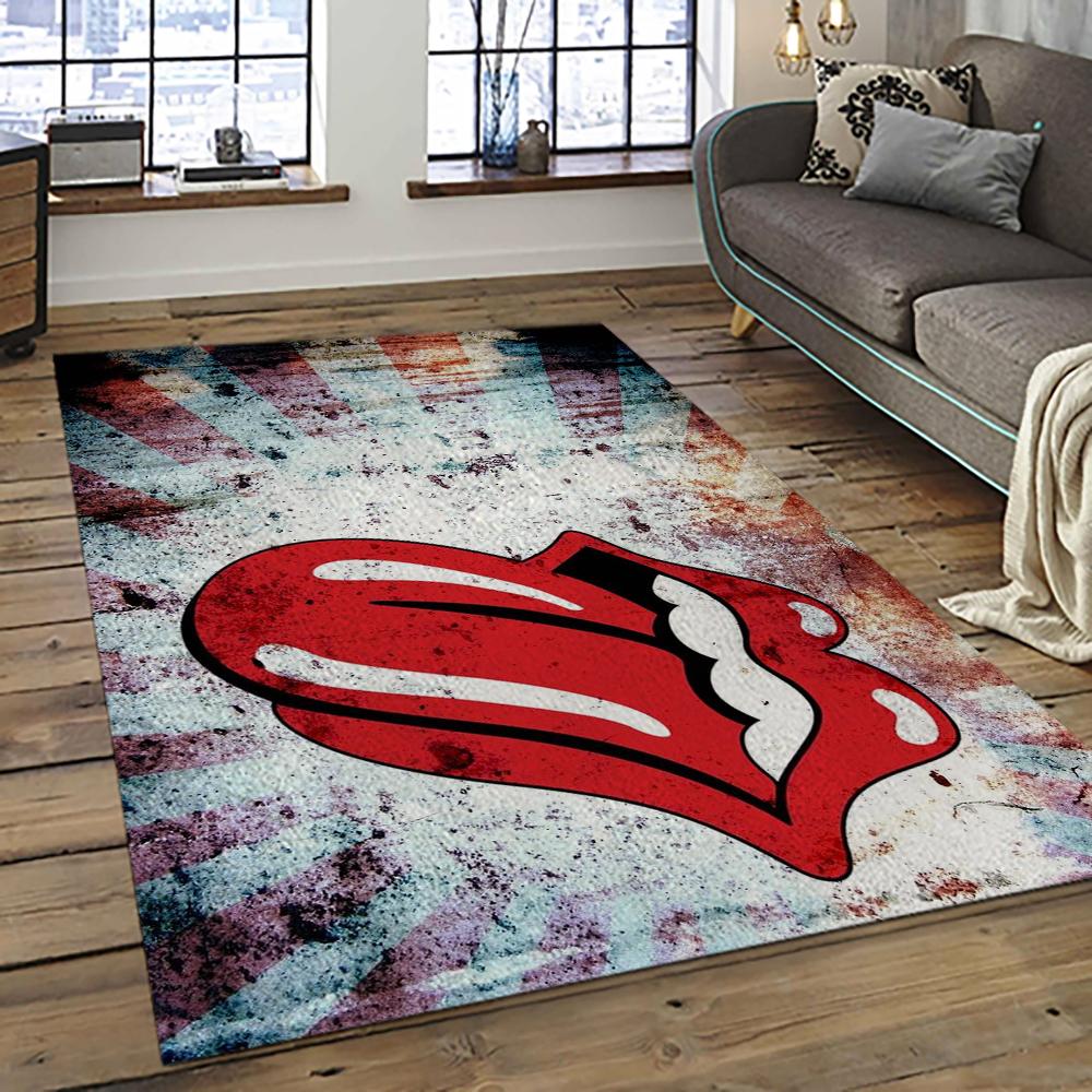Band The Rolling Stones Music Carpet Rectangle Area Rug For Living Room Bedroom Decor TRS15