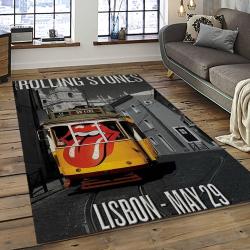Band The Rolling Stones Music Carpet Rectangle Area Rug For Living Room Bedroom Decor TRS21