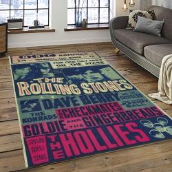 Band The Rolling Stones Music Carpet Rectangle Area Rug For Living Room Bedroom Decor TRS22