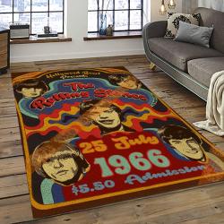 Band The Rolling Stones Music Carpet Rectangle Area Rug For Living Room Bedroom Decor TRS32