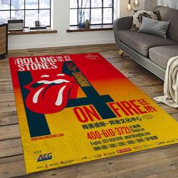 Band The Rolling Stones Music Carpet Rectangle Area Rug For Living Room Bedroom Decor TRS39
