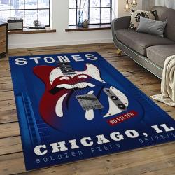 Band The Rolling Stones Music Carpet Rectangle Area Rug For Living Room Bedroom Decor TRS40