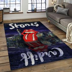 Band The Rolling Stones Music Carpet Rectangle Area Rug For Living Room Bedroom Decor TRS43