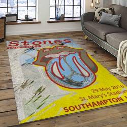 Band The Rolling Stones Music Carpet Rectangle Area Rug For Living Room Bedroom Decor TRS50