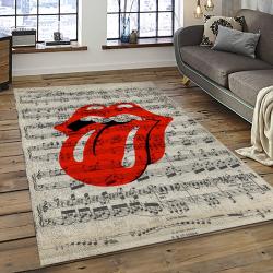 Band The Rolling Stones Music Carpet Rectangle Area Rug For Living Room Bedroom Decor TRS56