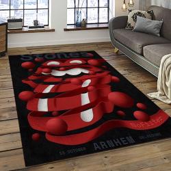 Band The Rolling Stones Music Carpet Rectangle Area Rug For Living Room Bedroom Decor TRS57
