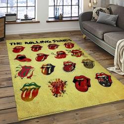 Band The Rolling Stones Music Carpet Rectangle Area Rug For Living Room Bedroom Decor TRS61