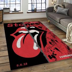 Band The Rolling Stones Music Carpet Rectangle Area Rug For Living Room Bedroom Decor TRS62