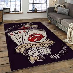 Band The Rolling Stones Music Carpet Rectangle Area Rug For Living Room Bedroom Decor TRS75