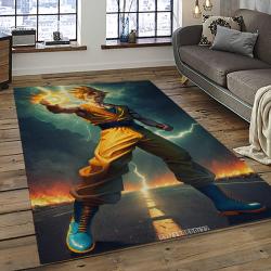 GOKU Characters Cartoon Movie Carpet Rectangle Area Rug For Living Room Bedroom Decor GKU26