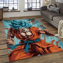 GOKU Characters Cartoon Movie Carpet Rectangle Area Rug For Living Room Bedroom Decor GKU45