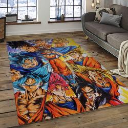 GOKU Characters Cartoon Movie Carpet Rectangle Area Rug For Living Room Bedroom Decor GKU49