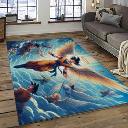 GOKU Characters Cartoon Movie Carpet Rectangle Area Rug For Living Room Bedroom Decor GKU52