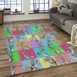Looney Tunes Characters Cartoon Movie Carpet Rectangle Area Rug For Living Room Bedroom Decor LT04