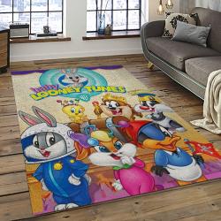 Looney Tunes Characters Cartoon Movie Carpet Rectangle Area Rug For Living Room Bedroom Decor LT14