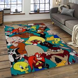 Looney Tunes Characters Cartoon Movie Carpet Rectangle Area Rug For Living Room Bedroom Decor LT31
