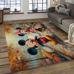 Mickey Mouse Characters Cartoon Movie Carpet Rectangle Area Rug For Living Room Bedroom Decor MME10