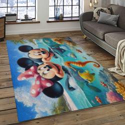 Mickey Mouse Characters Cartoon Movie Carpet Rectangle Area Rug For Living Room Bedroom Decor MME12