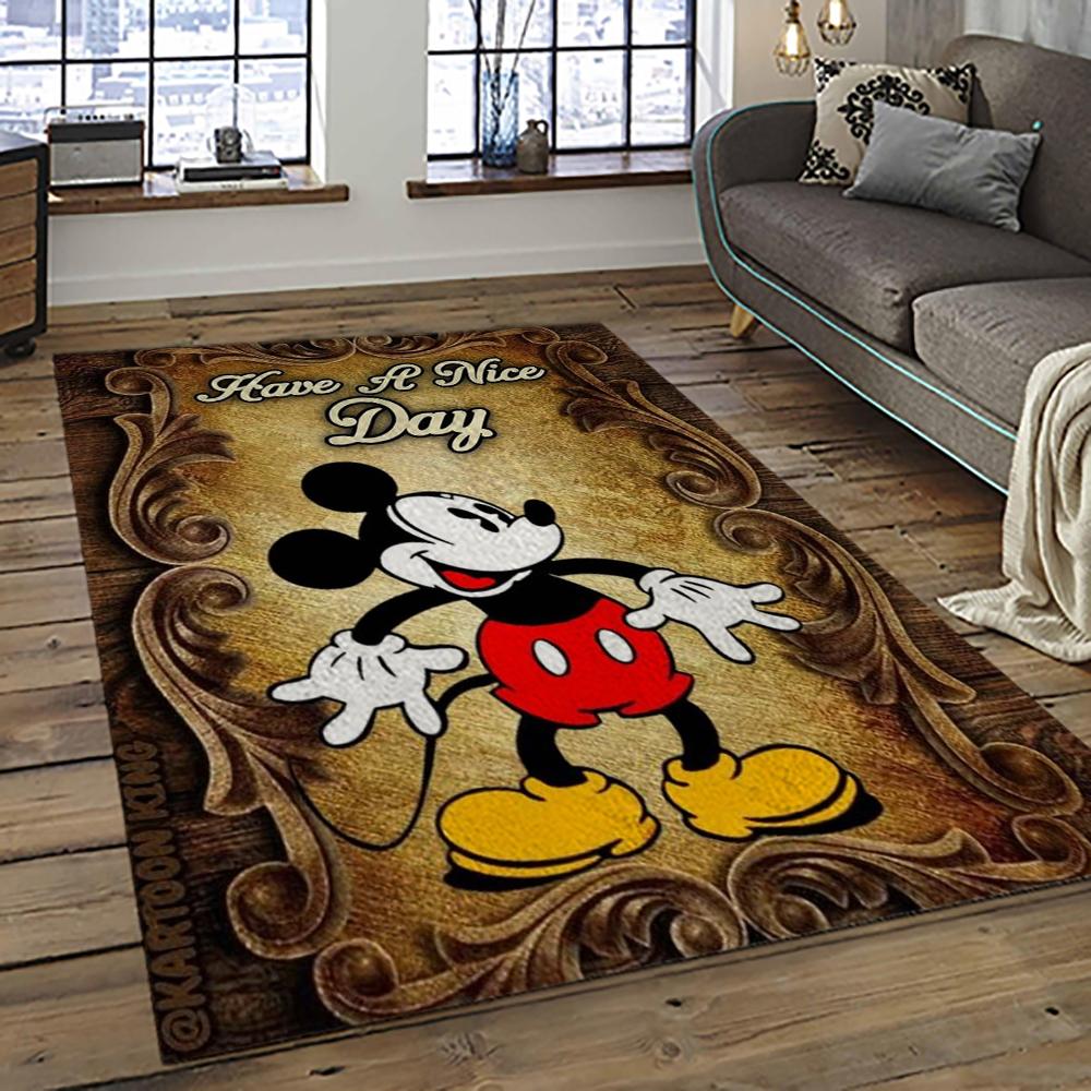 Mickey Mouse Characters Cartoon Movie Carpet Rectangle Area Rug For Living Room Bedroom Decor MME18
