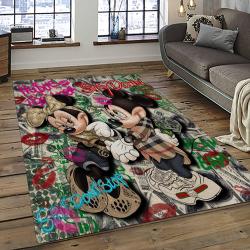 Mickey Mouse Characters Cartoon Movie Carpet Rectangle Area Rug For Living Room Bedroom Decor MME2