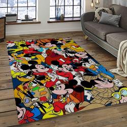 Mickey Mouse Characters Cartoon Movie Carpet Rectangle Area Rug For Living Room Bedroom Decor MME31