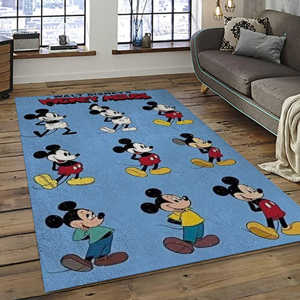 Mickey Mouse Characters Cartoon Movie Carpet Rectangle Area Rug For Living Room Bedroom Decor MME35
