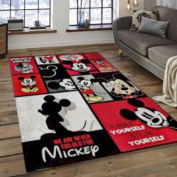 Mickey Mouse Characters Cartoon Movie Carpet Rectangle Area Rug For Living Room Bedroom Decor MME37